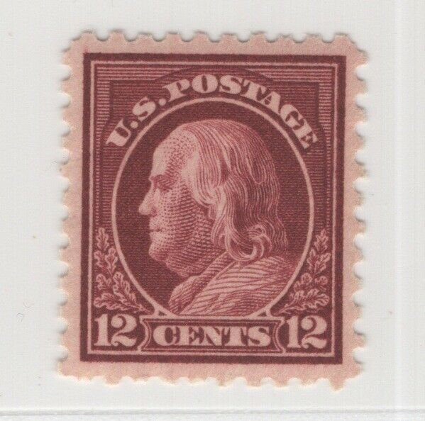 #435 12c Claret Brown VF OG NH Rich Color CV. $65  (JH 5/19/21) GP