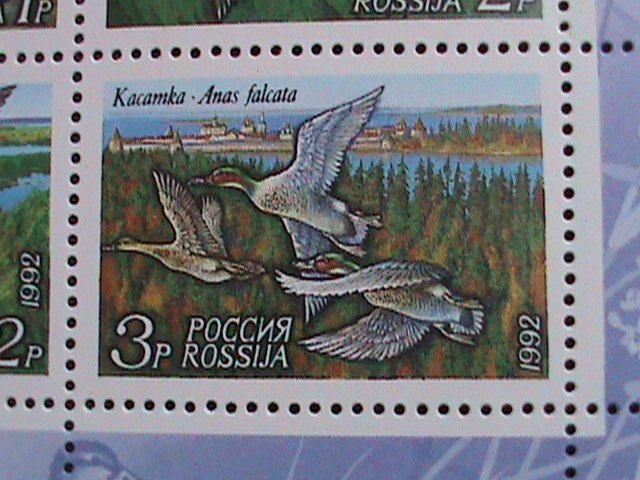 RUSSIA-1992-SC#6092A  LOVELY BEAUTIFUL DUCKS MNH SHEET  WE SHIP TO WORLD WIDE