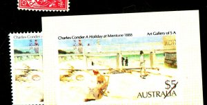 AUSTRALIA 1984 (2) 5 STAMPS VF NH