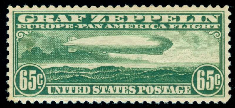 MOMEN: US STAMPS #C13 GRAF ZEPPELIN MINT OG NH VF/XF LOT #35212