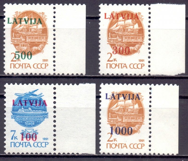 Latvia. 1991. 313I-16I. Overlay standard. MNH.