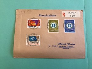 United Nations Geneva Registered 1975  Stamp Cover R42787