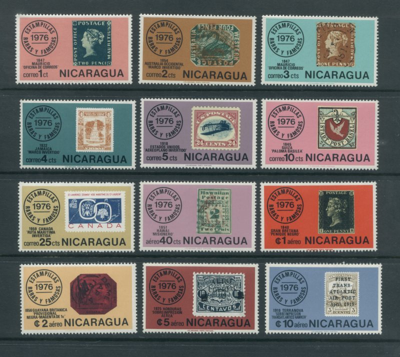 Nicaragua 1038-44, C913-7  MNH cgs