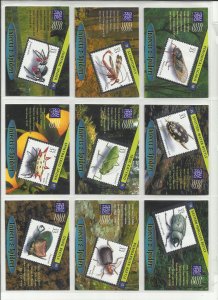 3351a-3351t  Twenty 33c Insects & Spiders Stampers Cards MNH