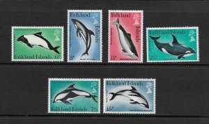 WHALES - FALKLAND ISLANDS #298-303 MNH