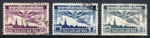 Thailand - Scott #C20-C22 - Used - Toning - SCV $5.10