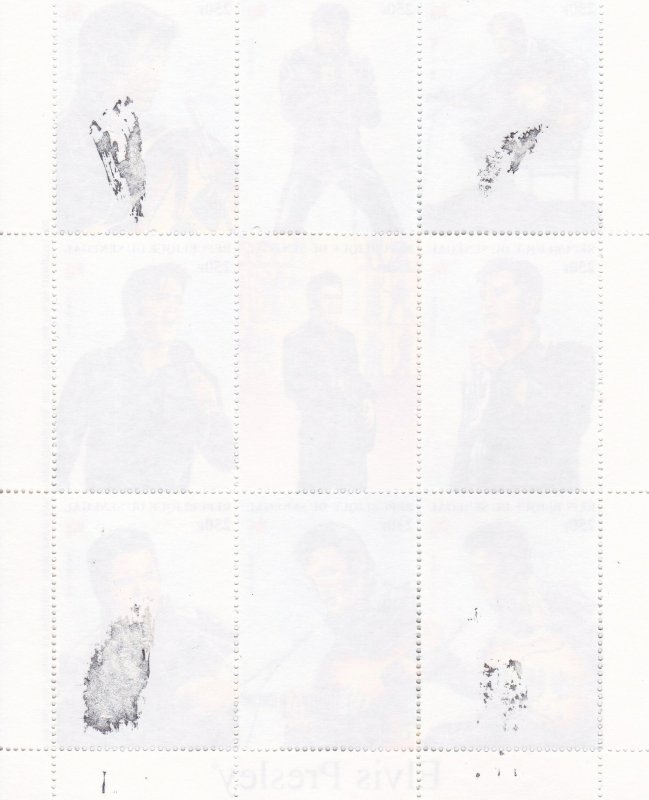 Senegal # 1350,  Elvis Presley, Sheet of 9, 15%, (See Notes)