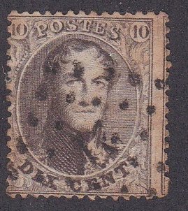 Belgium # 14, Used, 1/3 Cat.