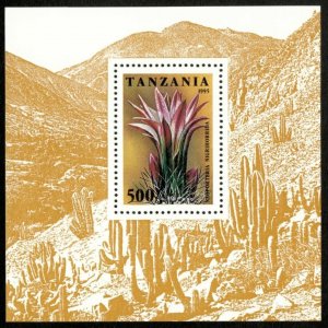 Tanzania 1995 - Cactus Flowers - Souvenir Sheet - Scott 1395 - MNH