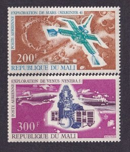 1971 Mali 286-287 Satellites - Venus 5, Mariner 4  5,00 €