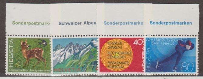 Switzerland Scott #616-619 Stamps - Mint NH Set