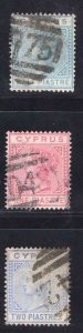 MOMEN: CYPRUS SG #11-13 CROWN CC USED £112 LOT #66355