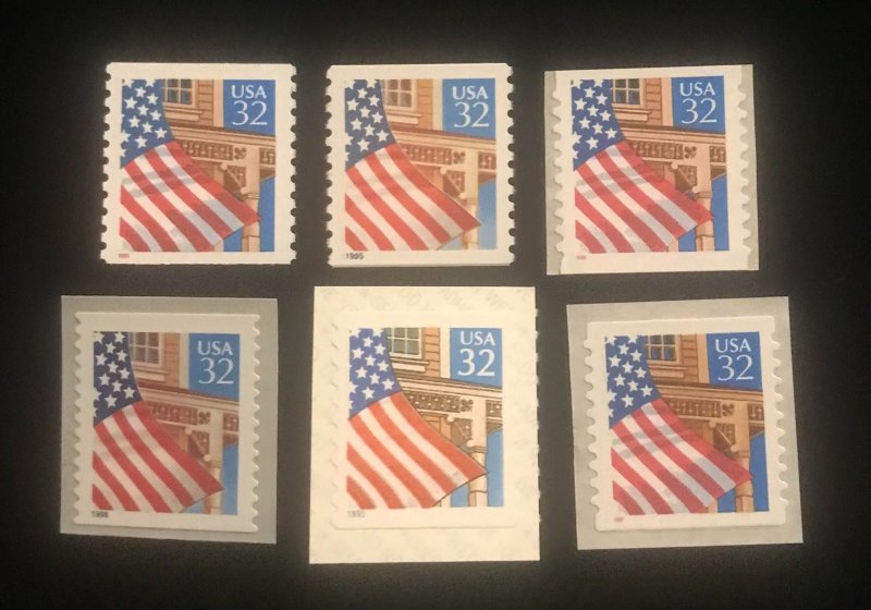 2913 to 2915D (no 2915C) MNH set of 6 singles