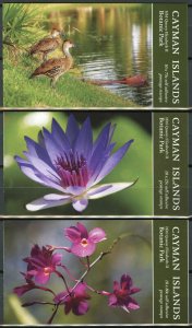 Cayman Isl Flowers Stamps 2020 MNH Queen Elizabeth II Park 3x 10v S/A Booklet