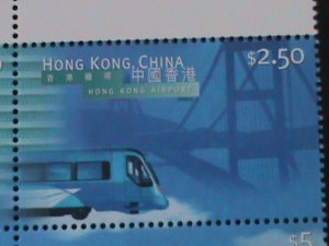 HONG KONG-1998-SC#821b HONG KONG NEW AIRPORT MNH IMPT.PLATE BLOCK -VF LAST ONE