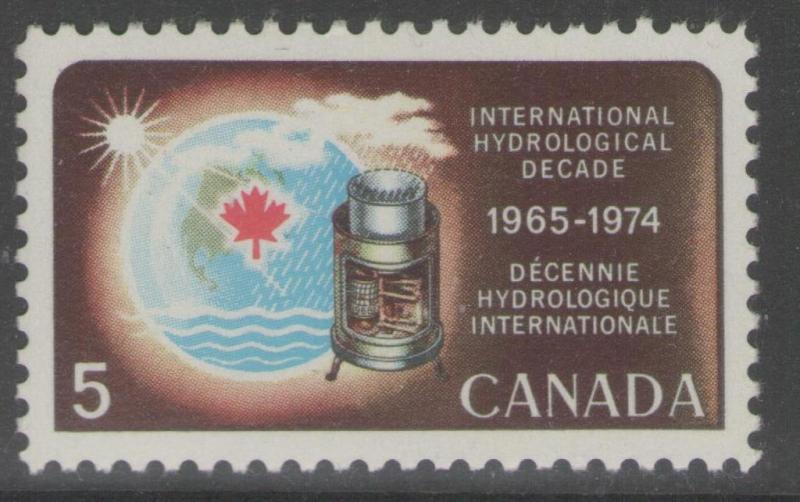 CANADA SG623 1968 HYDROLOGICAL DECADE MNH