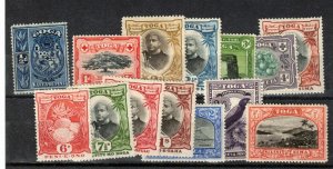 Tonga #38 - #52 Very Fine Mint Original Gum Hinged Set (#39 Not Included)