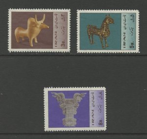 IRAN 1423-1425, 1967 MUSEUM WEEK, MINT, VLH (IR867h)