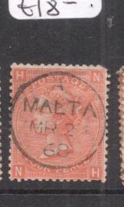 Malta Gb Used SG Z49 Plate 9 Copy 1 VFU (5del)