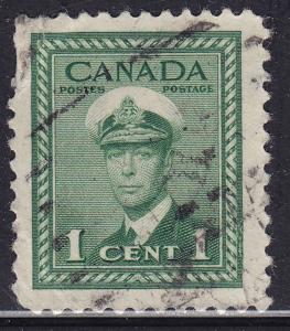 Canada 249 King George VI WWII War 1¢ 1942