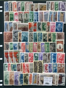 RUSSIA YR 1950,MNH ALMOST COMPLETE YEAR SET,SCV $1335.50