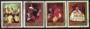 Ajman Mi #218-221: Paintings by the Spanish Painter Velázquez, 1968 CTO