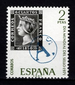 Spain 1971 World Stamp Day, 2p [Mint]