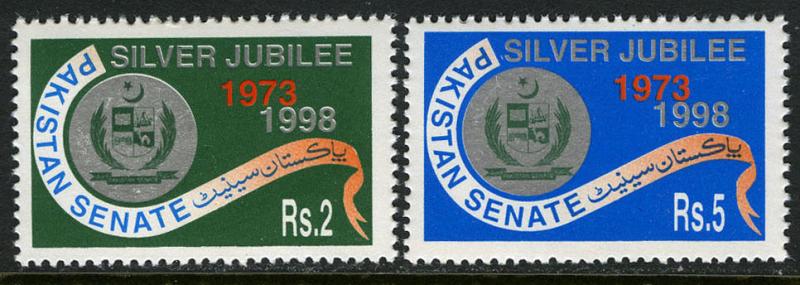 Pakistan 892-893, MNH. Pakistan Senate, 25th anniv. 1998