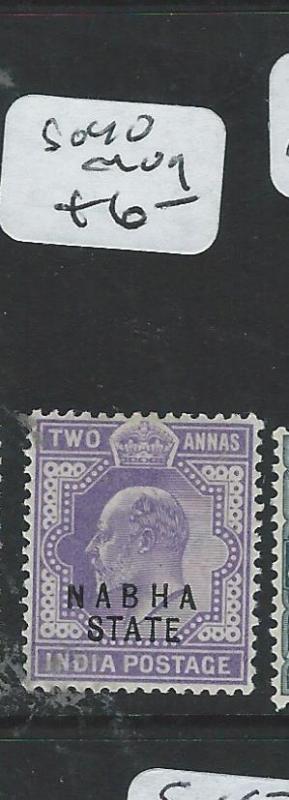 INDIA NABHA (P0808B) KE 2A  SG 40  MOG