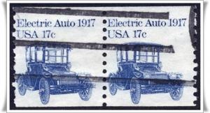 SC#1906 17¢ Electric Auto Coil Pair (1981) Used