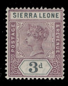 SIERRA LEONE QV SG46, 3d dull mauve and slate, M MINT.