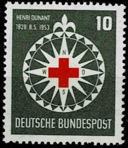 Germany 1953,Sc.#696 MNH, Red Cross: Henri Dunant, Birth centenary