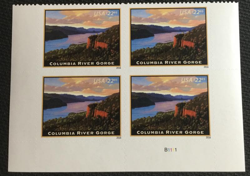 US #5041 MNH Express Plate Block of 4 Columbia River Gorge