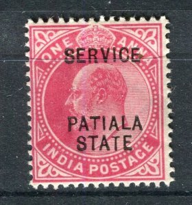 INDIA; PATIALA early 1900s ED VII issue Mint hinged Shade of 1a. value