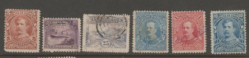 MX-19 Cinderella revenue stamp Costa Rica Mix faults possible see Shipping note