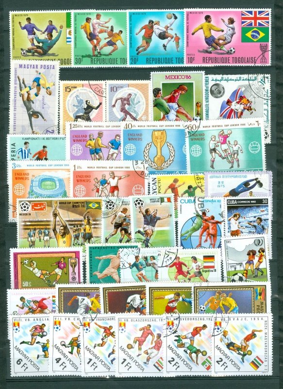 World. Lot 59 Different Soccer, Football. See 2 Scan.