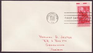 1073 Benjamin Franklin Birthday uncacheted FDC