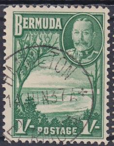 BERMUDA 1936 KGV PICTORIAL 1/- USED 