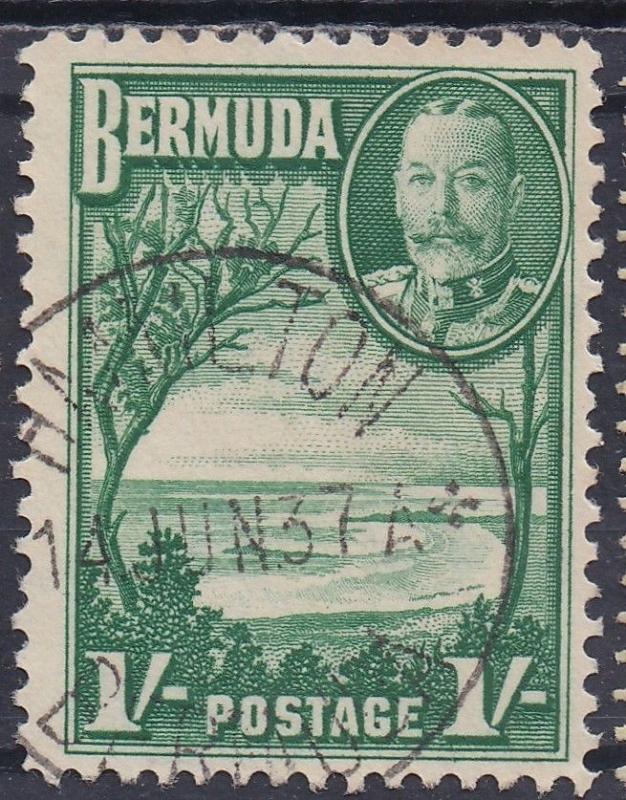 BERMUDA 1936 KGV PICTORIAL 1/- USED 