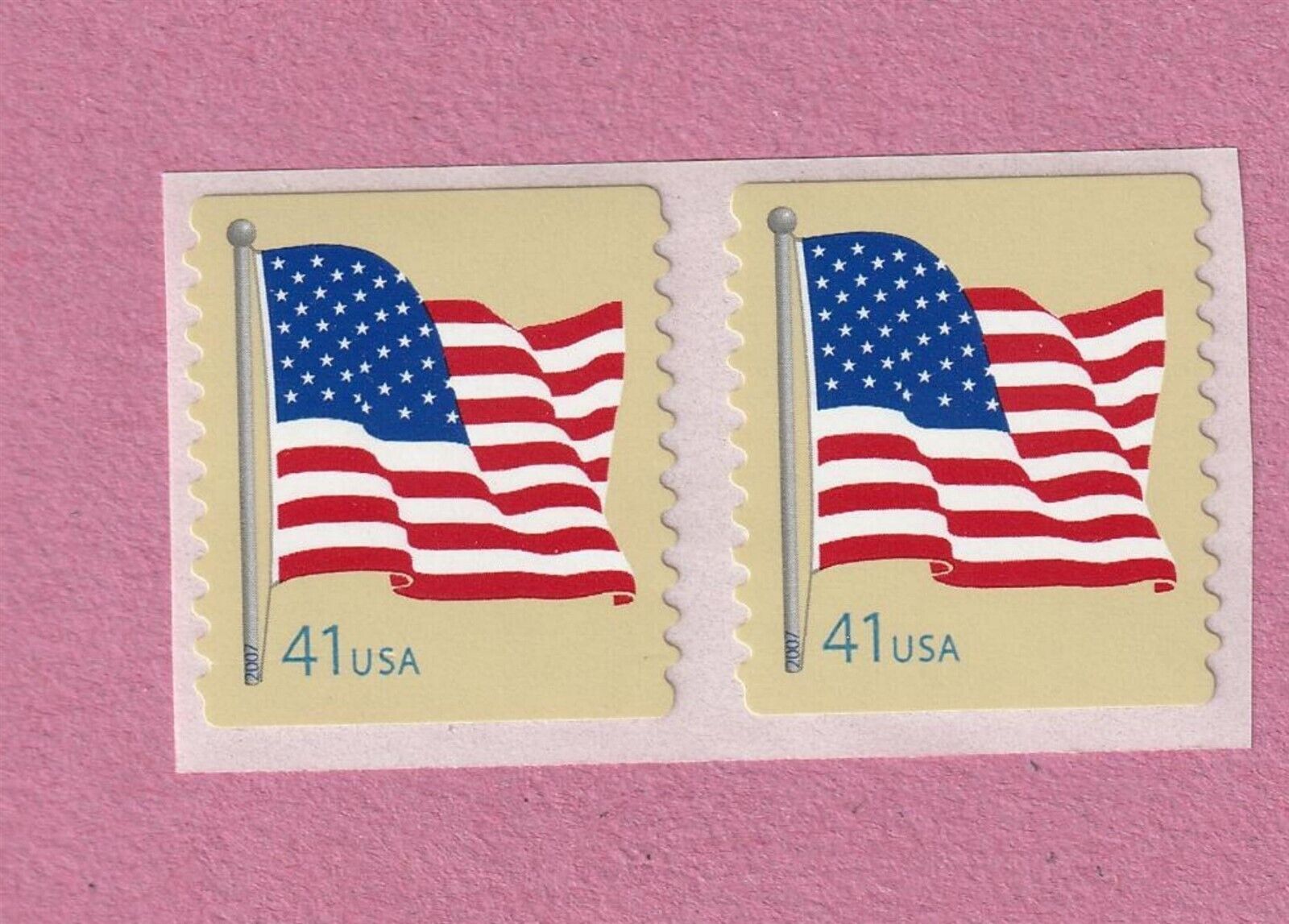 Pair 41c Flag Den SA Spaces US 4189 MNH F-VF