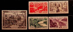 FRANCE Sc C23-27 NH ISSUE OF 1949 - AIR VIEW