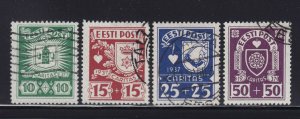 Estonia Scott # B32 - 5 set VF used neat cancels cv $ 46 ! see pic !