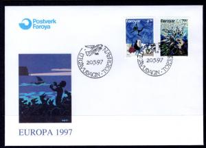 Faroe Islands 321-322 Europa U/A FDC