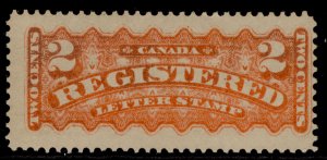 CANADA QV SG R1, 2c orange, M MINT. Cat £65.