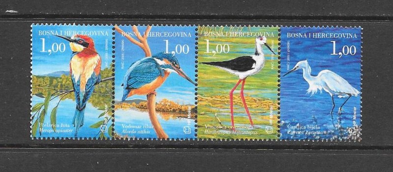 BIRDS - BOSNIA-CROAT) #134 (ROW 2)  MNH