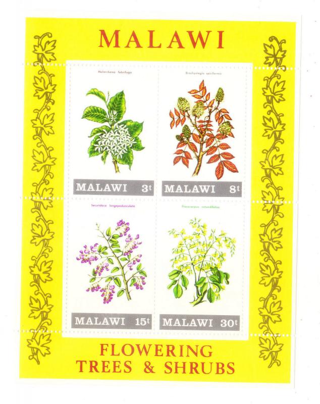 Malawi 1971 Flowering Shrubs and Trees S/S sC 176a MNH C4