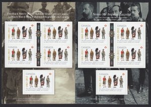 THE BLACK WATCH = MILITARY UNIFORM * Canada 2012 #2578a MNH BOOKLET PANE BK509