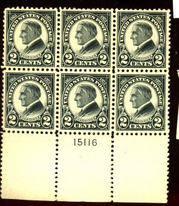 610 MINT PL BLOCK FVF OG HR Cat $30