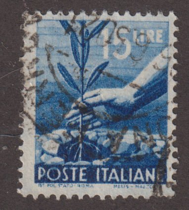 Italy 473a Planting Tree 1946
