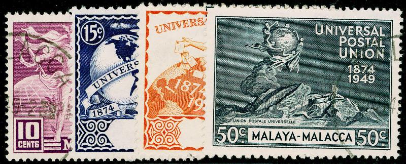 MALAYSIA - Malacca SG18-21, COMPLETE SET, FINE USED, CDS. Cat £18.